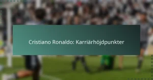 Cristiano Ronaldo: Karriärhöjdpunkter