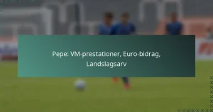 Pepe: VM-prestationer, Euro-bidrag, Landslagsarv